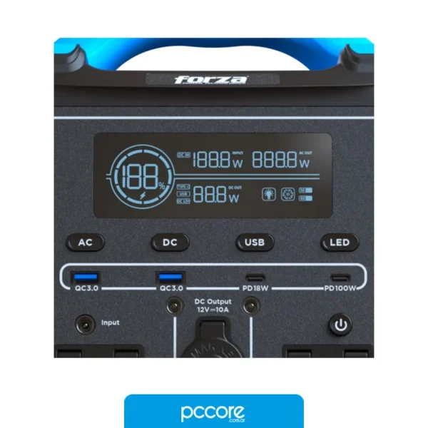 UPS Generador Forza Titan FPP-T702 Portable 700W 220V, vista frontal UPS Generador Forza Titan FPP-T702 Portable 700W 220V, vista frontal