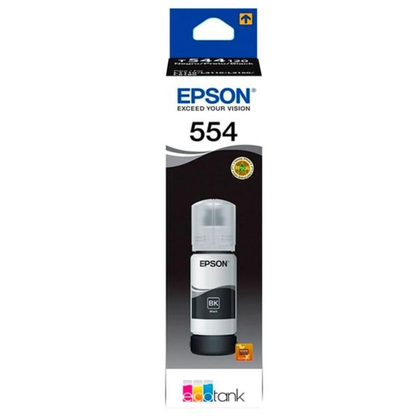 Botella de Tinta Epson T554120-AL Negro Botella de Tinta Epson T554120-AL Negro
