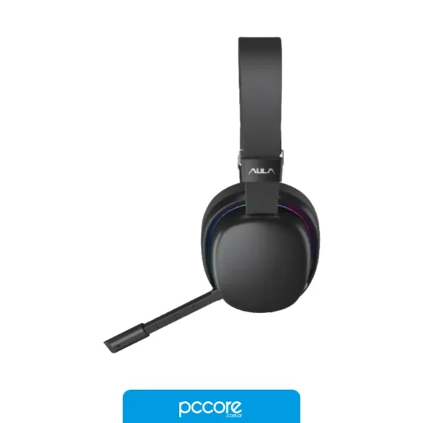 Audio Auriculares AULA G7 PRO Wireless+Miniplug+BT RGB Black, detalle Audio Auriculares AULA G7 PRO Wireless+Miniplug+BT RGB Black, detalle