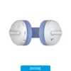 Audio Auriculares AULA S6 Wireless+Miniplug+BT Blue White White Blue, vista posterior