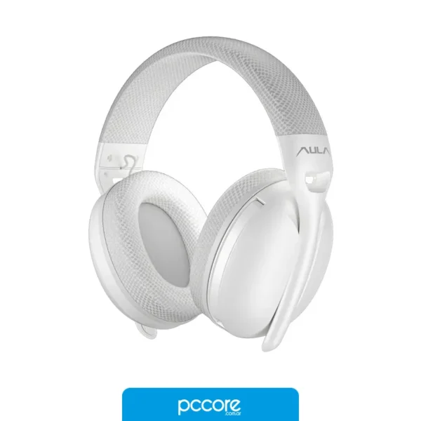 Auriculares AULA S6 Wireless+Miniplug+BT White