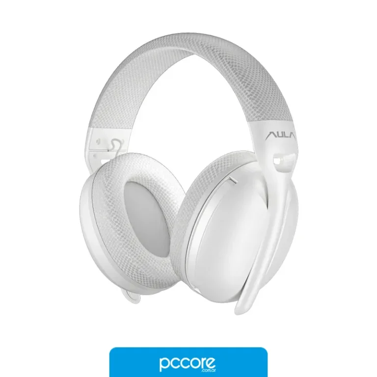 Auriculares AULA S6 Wireless+Miniplug+BT White