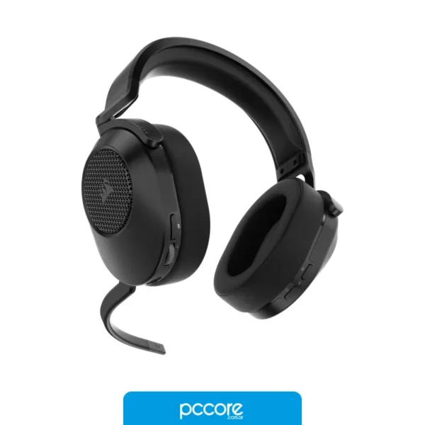 Audio Auricular gaming cable Corsair HS65 Wireless carbón, vista lateral Audio Auricular gaming cable Corsair HS65 Wireless carbón, vista lateral
