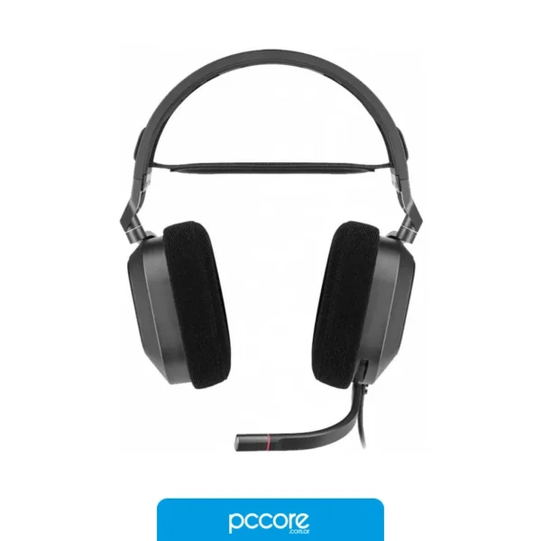Audio Auricular gaming cableado Corsair HS80 RGB USB, carbón, vista posterior Audio Auricular gaming cableado Corsair HS80 RGB USB, carbón, vista posterior