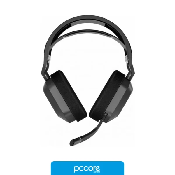 Audio Auriculares gaming CORSAIR HS80 MAX WIRELESS, gris acero, vista frontal Audio Auriculares gaming CORSAIR HS80 MAX WIRELESS, gris acero, vista frontal