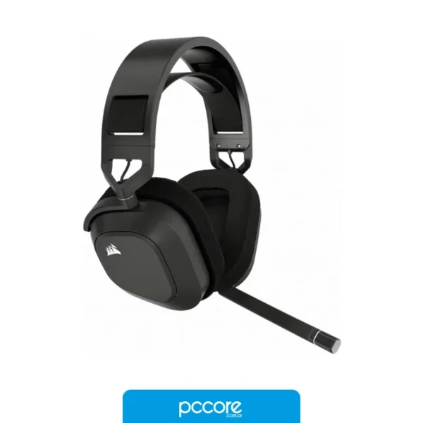 Audio Auriculares gaming CORSAIR HS80 MAX WIRELESS, gris acero, detalle Audio Auriculares gaming CORSAIR HS80 MAX WIRELESS, gris acero, detalle