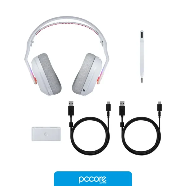 Audio Auriculares Inalámbricos Logitech A20 X Blanco, vista frontal