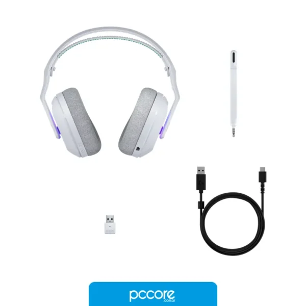 Audio Auriculares Inalámbricos Logitech G522 Blanco, con su embalaje