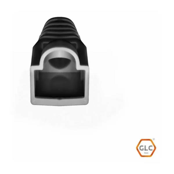 Cables Capuchon GLC RJ45 Negro, vista lateral Cables Capuchon GLC RJ45 Negro, vista lateral