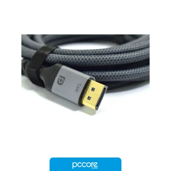 Cables Cable Nisuta Displayport 1.5M M-M 360Hz 4K v2.1 Ns-CADP212, vista frontal Cables Cable Nisuta Displayport 1.5M M-M 360Hz 4K v2.1 Ns-CADP212, vista frontal