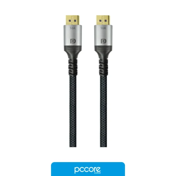 Cable Nisuta Displayport 1.5M M-M 360Hz 4K v2.1 Ns-CADP212 Cable Nisuta Displayport 1.5M M-M 360Hz 4K v2.1 Ns-CADP212
