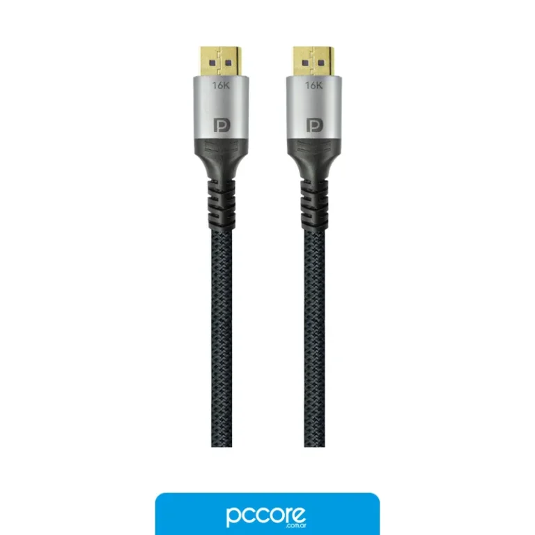 Cable Nisuta Displayport 1.5M M-M 360Hz 4K v2.1 Ns-CADP212