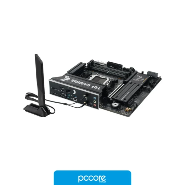 Componentes de PC Motherboard ASUS TUF GAMING B650EM-PLUS WIFI, vista posterior Componentes de PC Motherboard ASUS TUF GAMING B650EM-PLUS WIFI, vista posterior