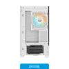 Componentes de PC Gabinete GIGABYTE C201 PANORAMIC ICE BLANCO Mid Tower S/Fuente, vista posterior