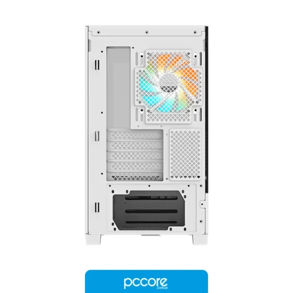 Componentes de PC Gabinete GIGABYTE C201 PANORAMIC ICE BLANCO Mid Tower S/Fuente, vista posterior