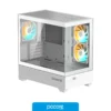 Componentes de PC Gabinete GIGABYTE C201 PANORAMIC ICE BLANCO Mid Tower S/Fuente, vista frontal