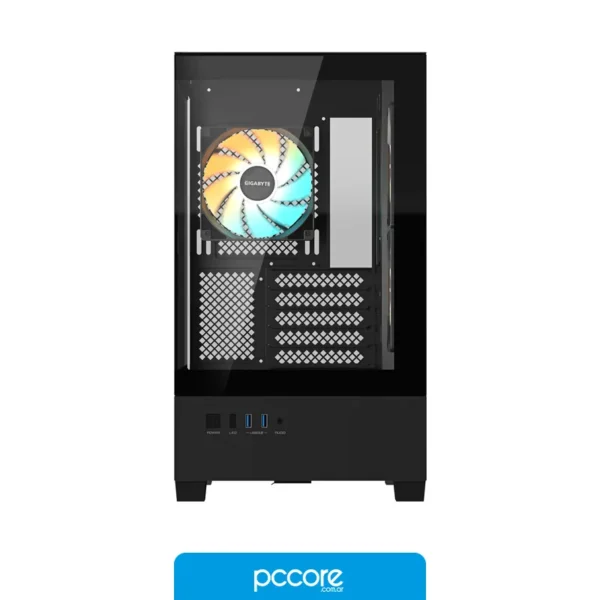 Componentes de PC Gabinete GIGABYTE C201 PANORAMIC NEGRO Mid Tower S/Fuente, detalle