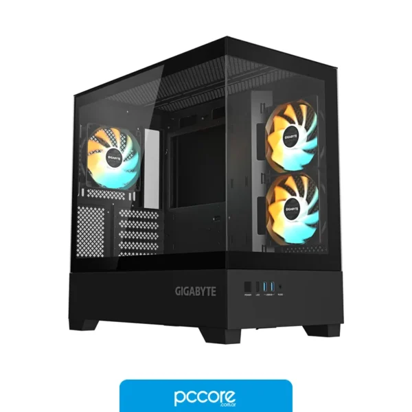 Gabinete GIGABYTE C201 PANORAMIC NEGRO Mid Tower S/Fuente