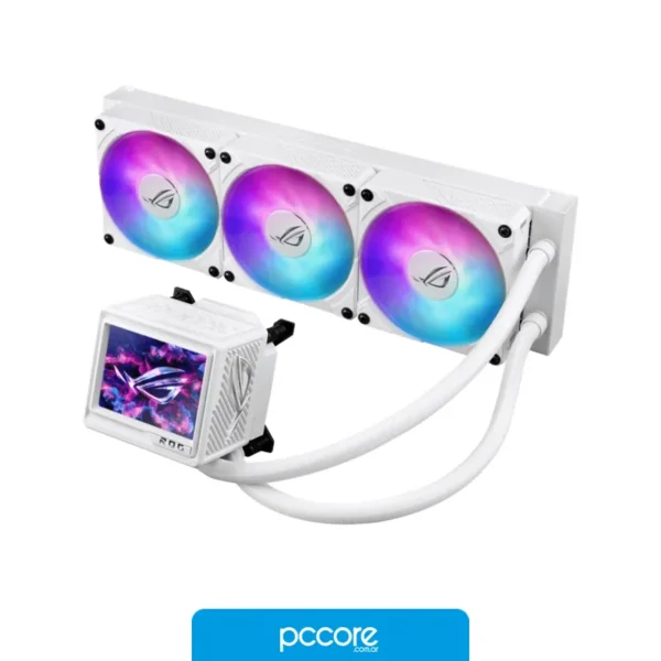 Cooler Fan CPU Water Cooler ASUS ROG RYUJIN III 360 ARGB EXTREME, vista lateral Cooler Fan CPU Water Cooler ASUS ROG RYUJIN III 360 ARGB EXTREME, vista lateral