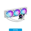 Cooler Fan CPU Water Cooler ASUS ROG STRIX LC III 360 ARGB WHT, vista posterior Cooler Fan CPU Water Cooler ASUS ROG STRIX LC III 360 ARGB WHT, vista posterior