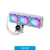Cooler Fan CPU Water Cooler ASUS ROG STRIX LC III 360 ARGB WHT, vista lateral Cooler Fan CPU Water Cooler ASUS ROG STRIX LC III 360 ARGB WHT, vista lateral