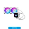 Cooler Fan CPU Water Cooler ASUS TUF GAMING LC III 240 ARGB WHT, vista frontal Cooler Fan CPU Water Cooler ASUS TUF GAMING LC III 240 ARGB WHT, vista frontal