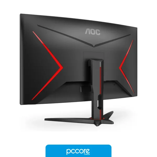 Monitores Monitor AOC C32G2ZE 31,5" VA FHD 240Hz 4ms Curved Gaming Ficha USA, vista lateral