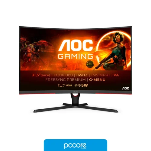 Monitor AOC C32G3E 31,5″ VA FHD 165Hz 4ms Curved Gaming Ficha USA Monitor AOC C32G3E 31,5″ VA FHD 165Hz 4ms Curved Gaming Ficha USA