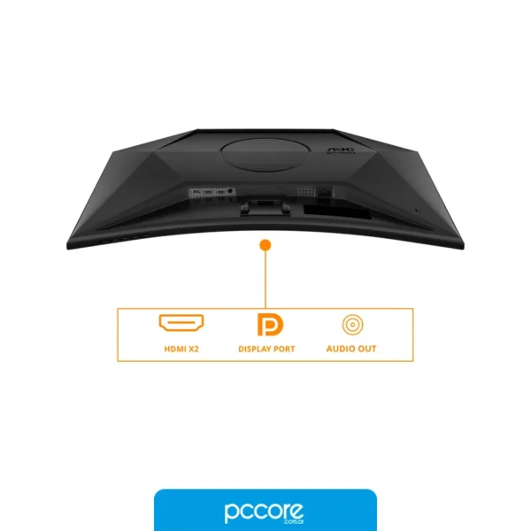 Monitores Monitor AOC CQ32G4VE 31,5" VA QHD 180Hz 1ms Curved Gaming Ficha USA, vista lateral Monitores Monitor AOC CQ32G4VE 31,5" VA QHD 180Hz 1ms Curved Gaming Ficha USA, vista lateral