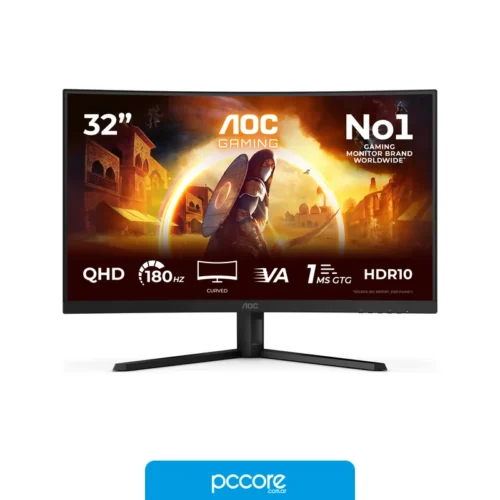 Monitor AOC CQ32G4VE 31,5″ VA QHD 180Hz 1ms Curved Gaming Ficha USA Monitor AOC CQ32G4VE 31,5″ VA QHD 180Hz 1ms Curved Gaming Ficha USA