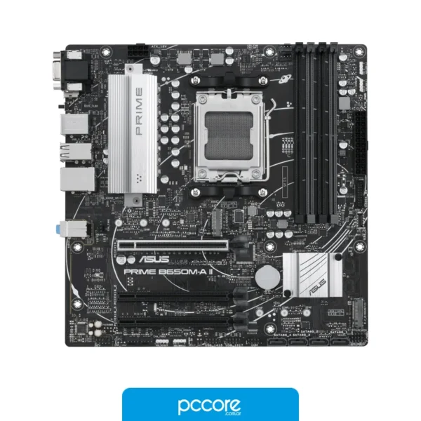 Motherboards Motherboard ASUS PRIME B650M-A II AM5 DDR5, vista posterior