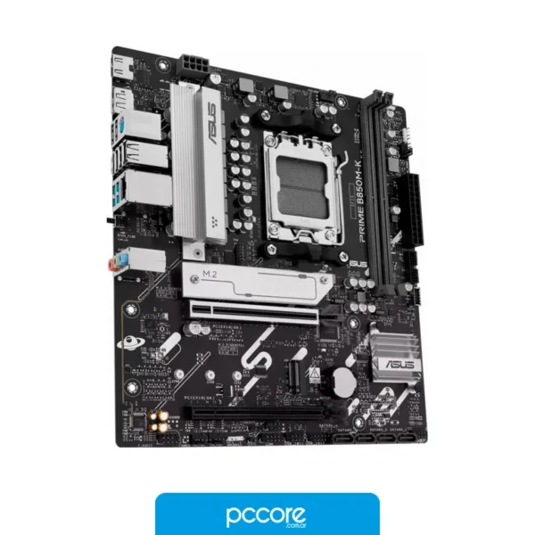 Motherboards Motherboard ASUS PRIME B850M-K AM5 DDR5, vista posterior