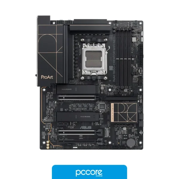 Motherboards Motherboard ASUS PROART B850 CREATOR WIFI NEO, vista posterior Motherboards Motherboard ASUS PROART B850 CREATOR WIFI NEO, vista posterior
