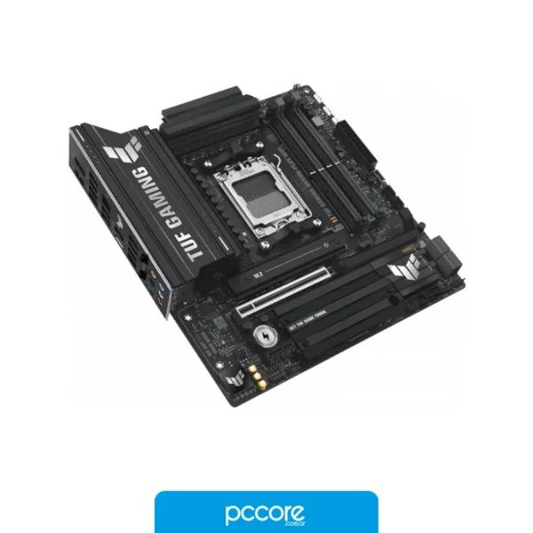 Motherboards Motherboard ASUS TUF GAMING B850M-PLUS WIFI AM5 D, vista lateral Motherboards Motherboard ASUS TUF GAMING B850M-PLUS WIFI AM5 D, vista lateral