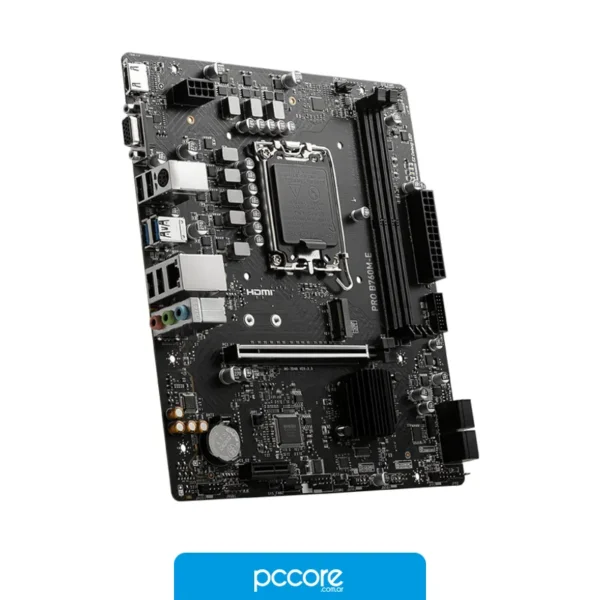 Motherboards Motherboard MSI PRO B760M-E DDR4 (LGA1700), vista frontal