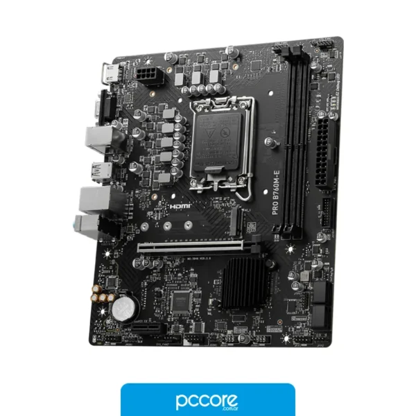 Motherboards Motherboard MSI PRO B760M-E DDR4 (LGA1700), con su embalaje