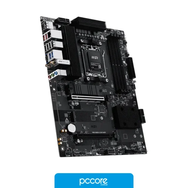 Motherboards Motherboard MSI PRO B850-S EVO WIFI AM5 DDR5, vista lateral