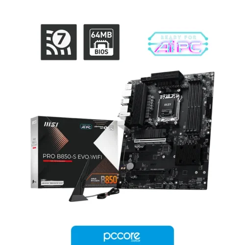 Motherboard MSI PRO B850-S EVO WIFI AM5 DDR5 Motherboard MSI PRO B850-S EVO WIFI AM5 DDR5