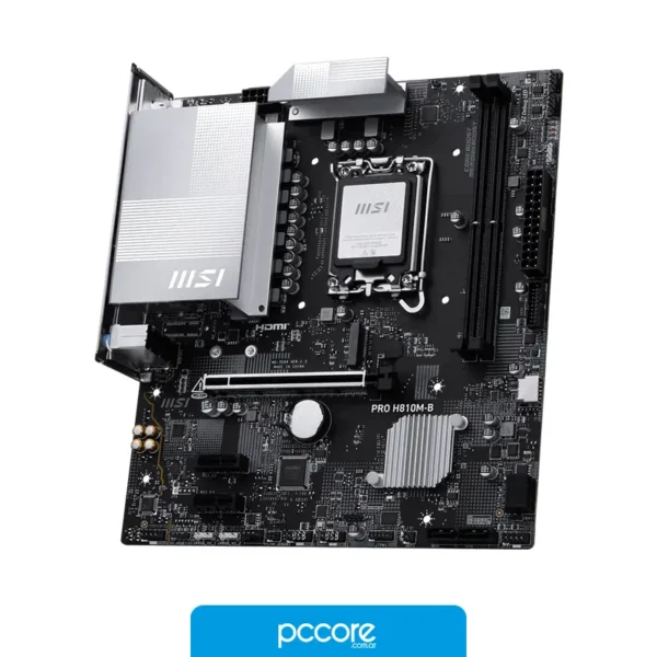 Motherboards Motherboard MSI PRO H810M-B LGA 1851 DDR5, vista frontal
