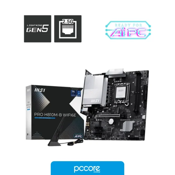 Motherboard MSI PRO H810M-B WIFI6E LGA 1851 DDR5