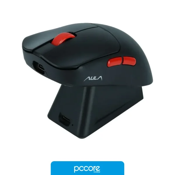 Mouse AULA SC380 PRO Wireless Black 12k Dpi 55 Gr 5D, vista frontal Mouse AULA SC380 PRO Wireless Black 12k Dpi 55 Gr 5D, vista frontal