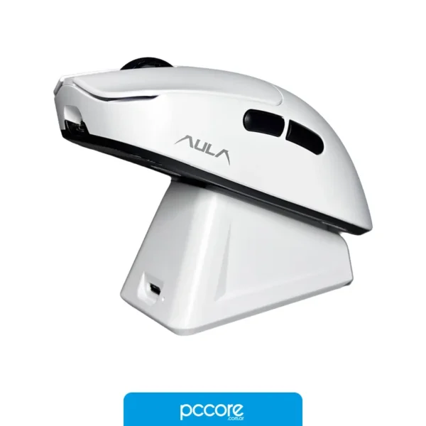 Mouse AULA SC380 PRO Wireless White 12k Dpi 55 Gr 5D, detalle