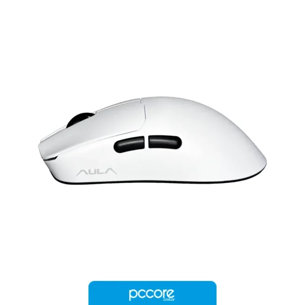 Mouse AULA SC380 PRO Wireless White 12k Dpi 55 Gr 5D, vista posterior