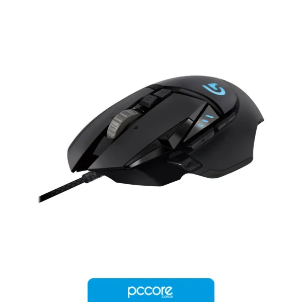 Mouse c/Cable LOGITECH G502 HERO Negro, vista frontal Mouse c/Cable LOGITECH G502 HERO Negro, vista frontal