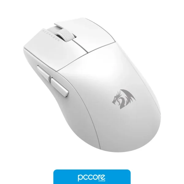 Mouse Inalámbrico Redragon King M916 Pro 4K Blanco, vista frontal Mouse Inalámbrico Redragon King M916 Pro 4K Blanco, vista frontal
