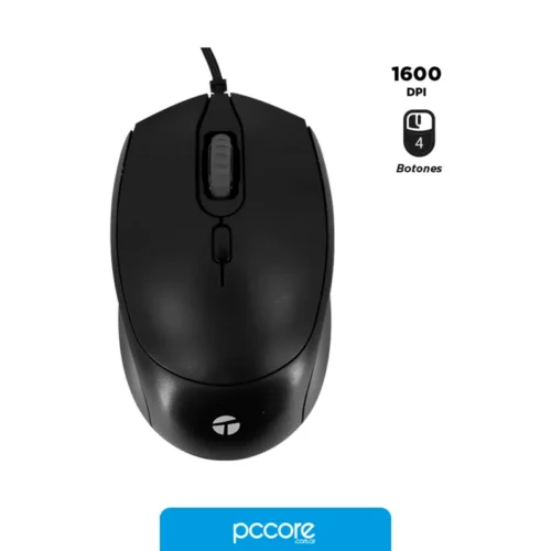 Mouse Teros TE-1222S c/cable Black Mouse Teros TE-1222S c/cable Black