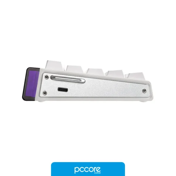 Periféricos Teclado AULA HERO 68 HE Metor Switch Magnetico Usb White Siderprint Ingles, vista posterior