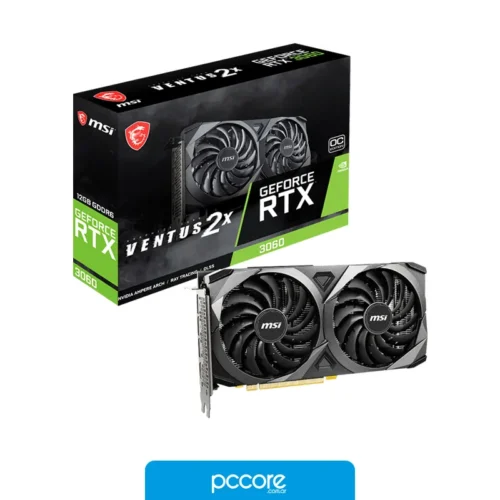 Placa de Video MSI NVIDIA GeForce RTX 3060 VENTUS 2X 12G OC V1
