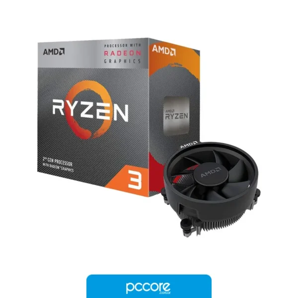 Procesadores Procesador AMD Ryzen 3 3200G 3.60Ghz AM4 DDR4, vista frontal