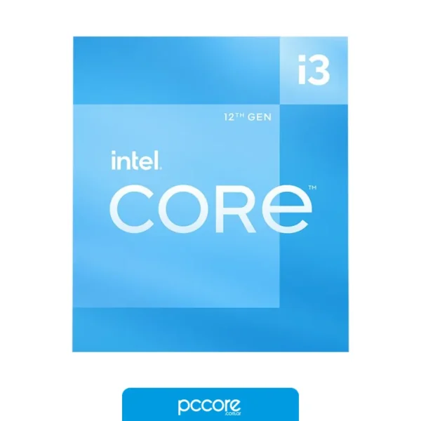 Procesadores Procesador INTEL Core i3-12100 3.30GHz LGA1700 DDR4/DDR5, vista posterior Procesadores Procesador INTEL Core i3-12100 3.30GHz LGA1700 DDR4/DDR5, vista posterior